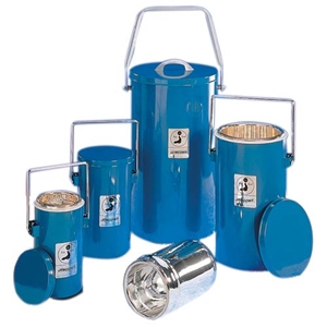 C11889-02 : Dewars Flask, Blue Metal Cased, 2.0 liters, 1 EA