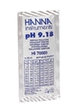 HI 70009P : pH 9.18 buffer solution @ 25°C, Sachet (25 x 20 ml)