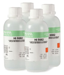 HI 8082 : Refill Electrolyte Solution - 3.5M KCl electrolyte for double-junction electrodes, (4 x 50