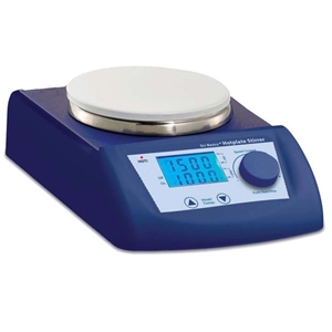 MHS-800 Magnetic Hot Plate Stirrer 380 Celsius Dual LED Ceramic Circular 5.25" Diameter Top Plate, 115V