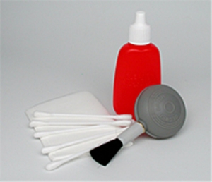 M11975-01 : Cleaning Kit -- Includes Cleaning Liquid (30ml Bottle), Camel Hair Blower Brush, Lens Ti