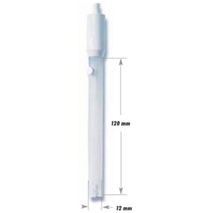 FC100B : Foodcare pH Electrode for Cheese, Kynar-body, double junction, refillable, BNC, 1m cable