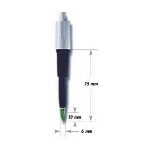 FC400B : Heavy duty pH combination electrode for HACCP, PVDF body, Viscolene, BNC, 1m