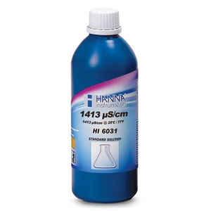 HI 6032 : 1382 ppm conductivity solution bottle 0.50 L with certificate of analysis 