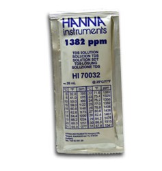 HI 70032P : 1382 ppm TDS solution (mg/L) @ 25°C, 20 ml 