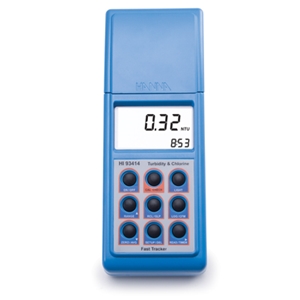 HI 93414 : HI 93414 Turbidity and Free/Total Cl2 Portable Meter with CAL CHECK, Fast Tracker Technology, EPA Compliant