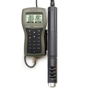 HI9829-10041 : HI 9829 Multiparameter GPS logging model with 4m cable + Standard Probe & Sensors (12 parameters)