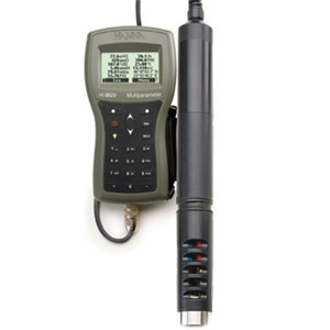 HI9829-11101 : HI 9829 Multiparameter GPS logging model with 10m cable + Standard Probe & Sensors (13 parameters)  with Turbidity Sensor