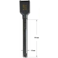 HI 1295 : pH combination amplified electrode with built-in temp. sensor, polypropylene. body, gel-filled