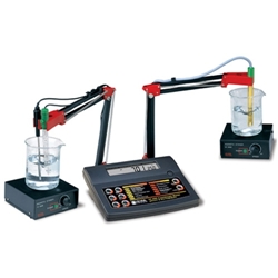 HI 2550 pH Meter : Hanna Instruments pH, ORP, EC, TDS, NaCl %, Temp, Logging, GLP Bench Meter, 3 Calibration points, 5 Custom buffers