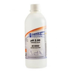 HI 5002-01 : Technical Calibration / Buffer Solutions with cert. - pH 2.00 +/- 0.01 pH, Bottle, 1 x 1 L 