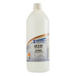 HI 5005-01 : Technical Calibration / Buffer Solutions with cert. - pH 5.00 +/- 0.01 pH, Bottle, 1 x 1 L 