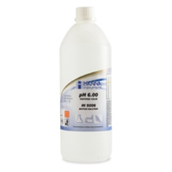 HI 5006 : Technical Calibration / Buffer Solutions with cert. - pH 6.00 +/- 0.01 pH, Bottle, 1 x 500 mL 