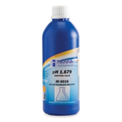HI 6016 : Millesimal Calibration / Buffer Solution - pH 1.679, Bottle, 500 mL, +/- 0.002 pH & certificate 