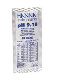 HI 70009P : pH 9.18 buffer solution @ 25°C, Sachet (25 x 20 ml)