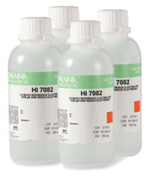 HI 7082 : Refill Electrolyte Solution - 3.5M KCl electrolyte for double-junction electrodes, (4 x 50