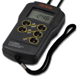 HI 935002 : Waterproof 2 channel K-type thermocouple thermometer 