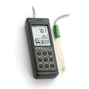 HI 98140 : pH/°C logging meter and carrying case